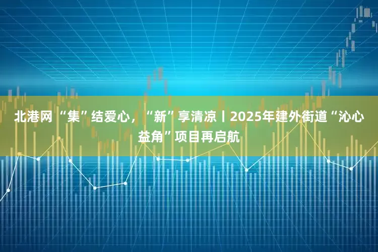 北港网 “集”结爱心，“新”享清凉丨2025年建外街道“沁心益角”项目再启航
